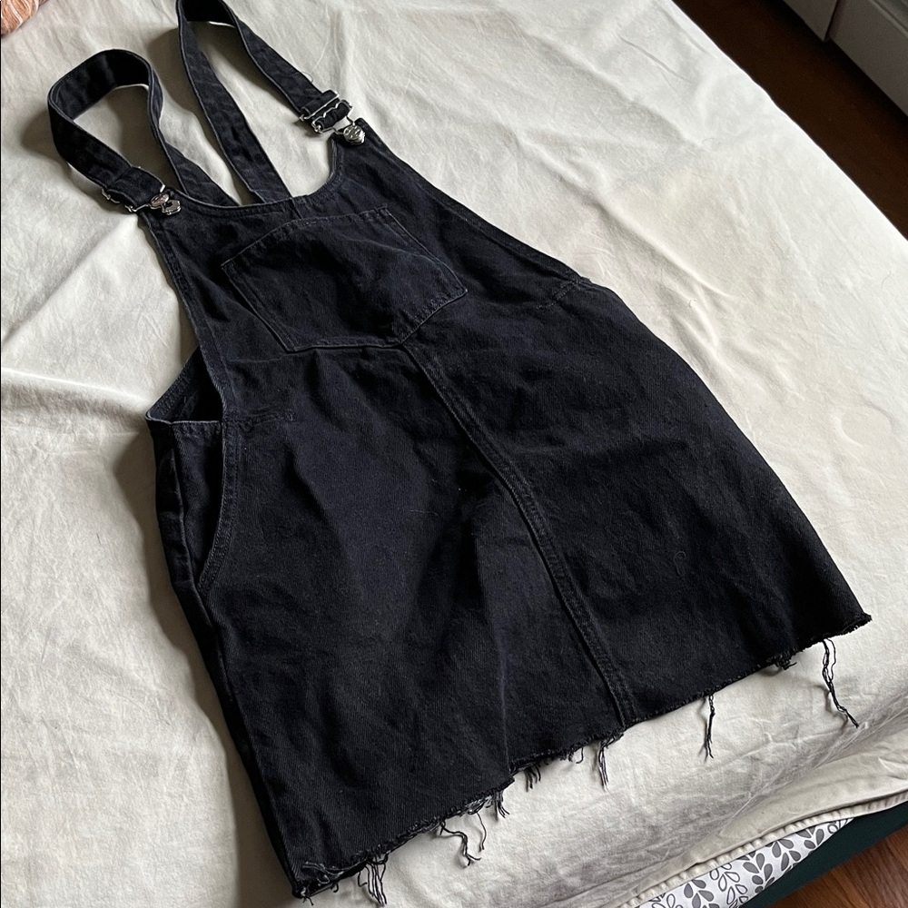 Zara Black Denim Mini Dress